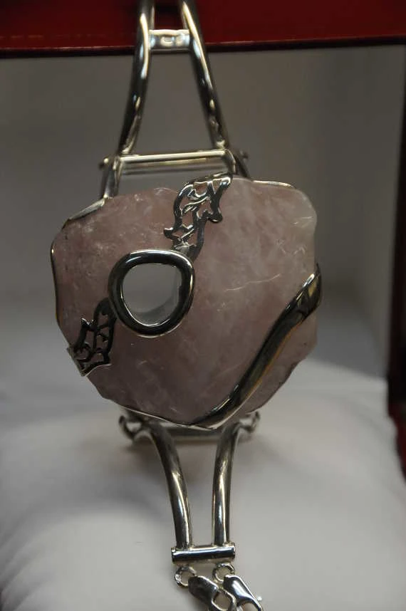 Bransoleta - Kamień oprawiony w srebro