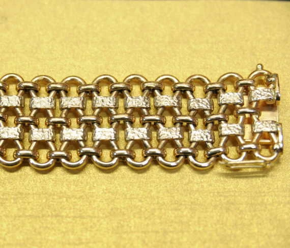 Złota bransoleta własnego projektu