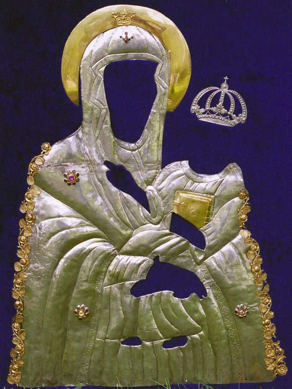 Koszulka na ikonę kościelną ze srebra